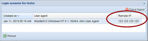 Remote IP address
